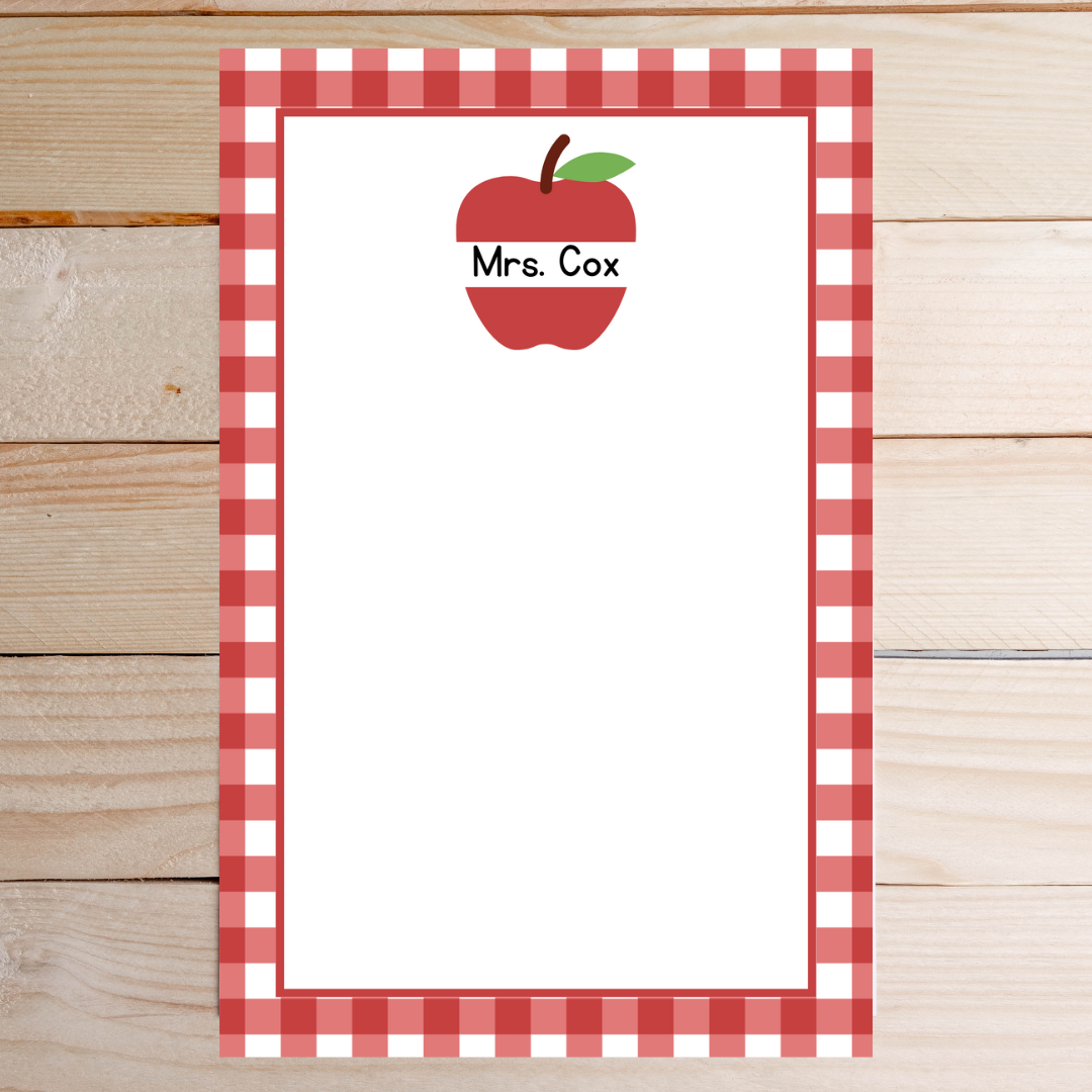 Apple Teacher Notepad