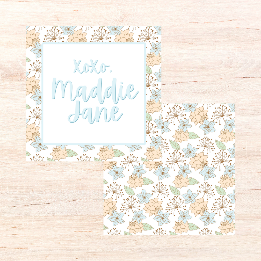Floral Enclosure Cards