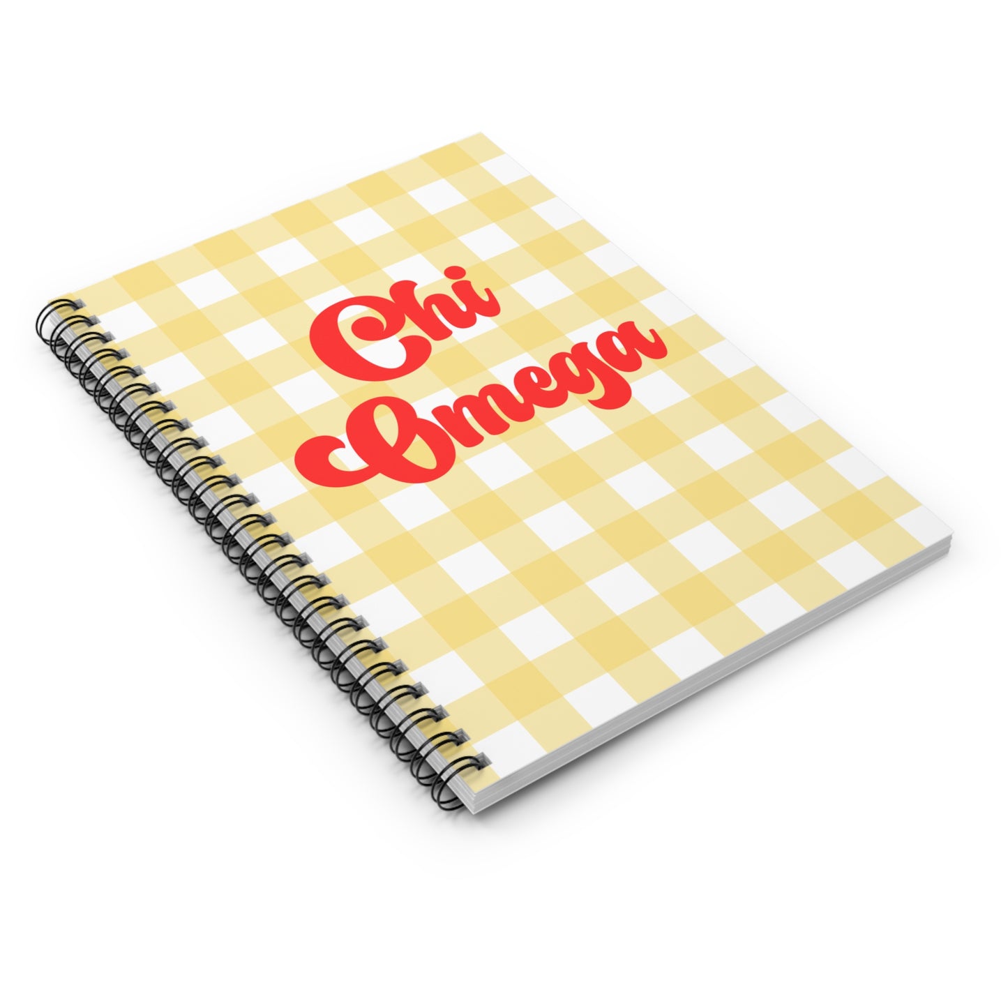 Chi Omega Spiral Notebook - Ruled Line Sorority Big Little Gift Greek Life Present Notepad Sisterhood Chi O