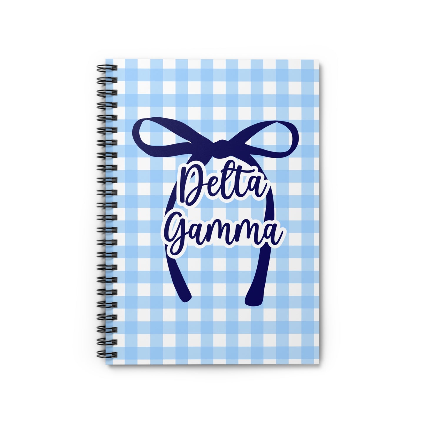 Delta Gamma Spiral Notebook - Ruled Line Sorority Big Little Gift Greek Life Present Notepad Sisterhood DG