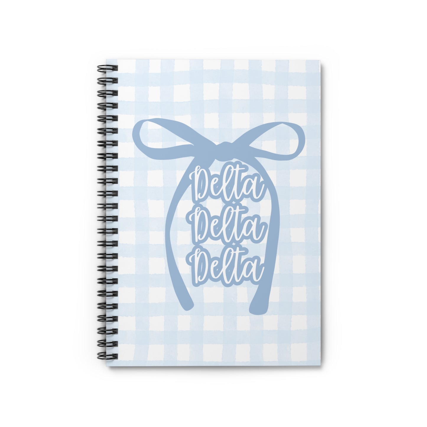 Tri Delt Spiral Notebook - Ruled Line Sorority Big Little Gift Greek Life Present Notepad Sisterhood Delta Delta Delta