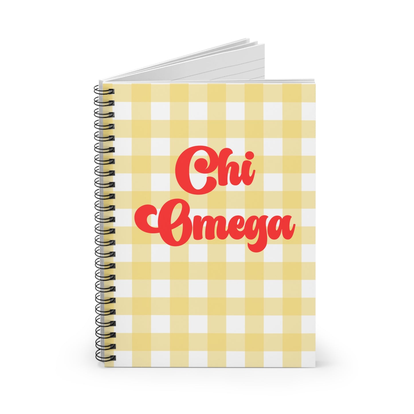 Chi Omega Spiral Notebook - Ruled Line Sorority Big Little Gift Greek Life Present Notepad Sisterhood Chi O