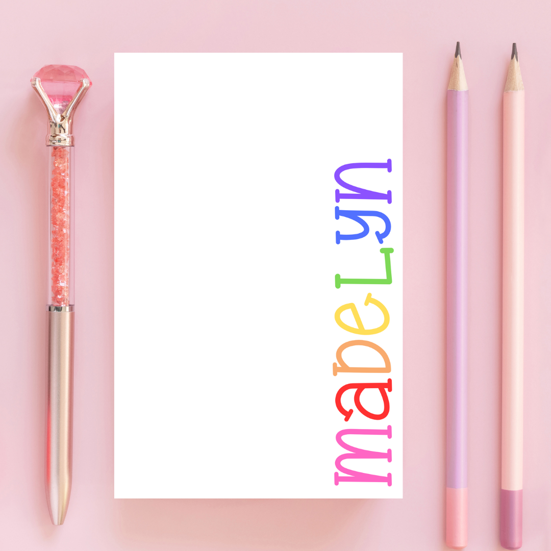 Colorful Letters Notepad