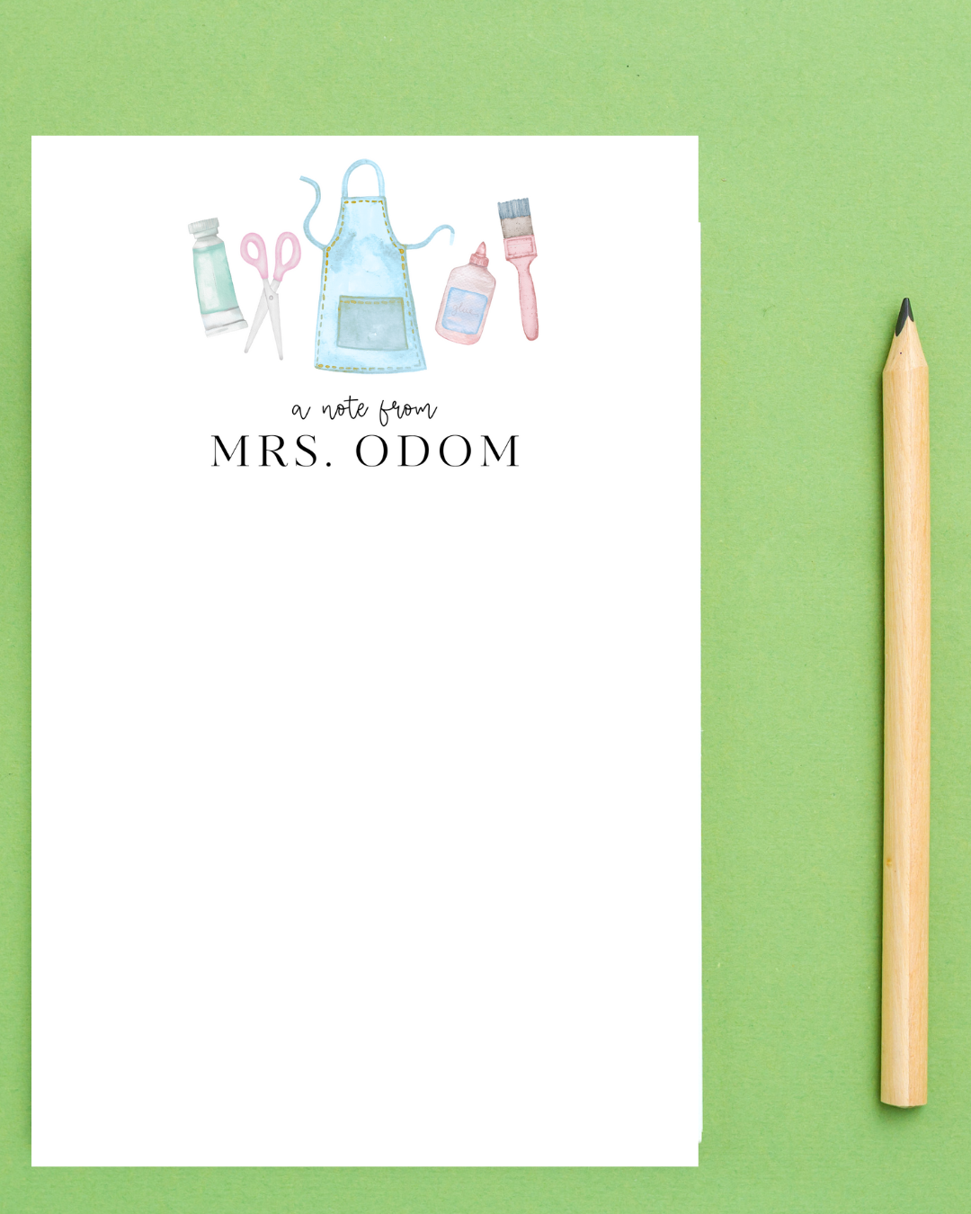 Art Teacher Notepad