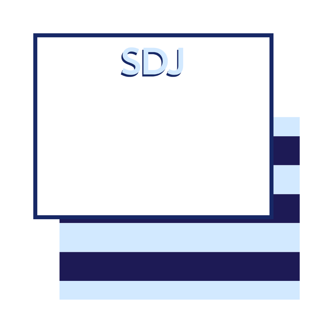 Bold Stripe Notecards