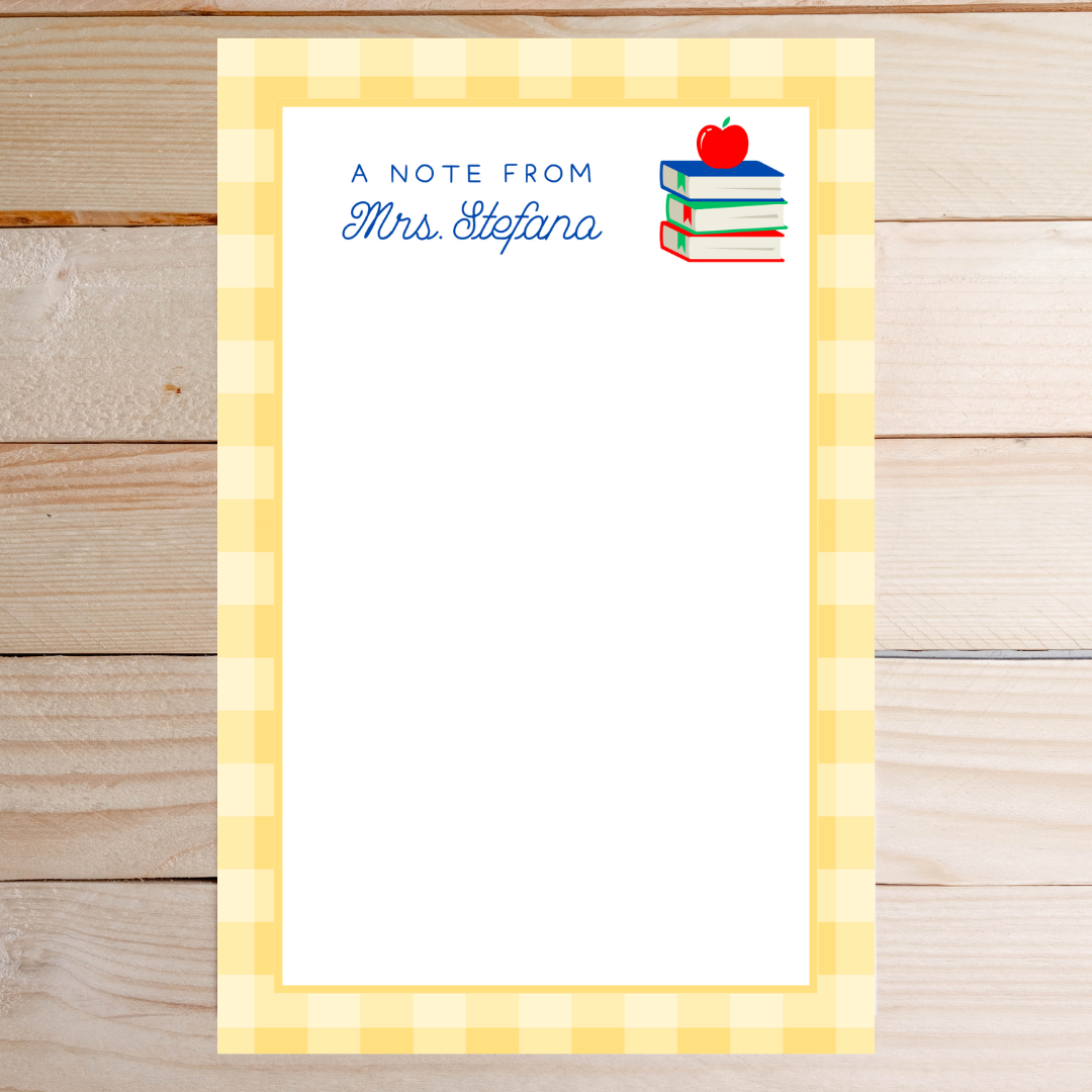 Book Teacher Notepad