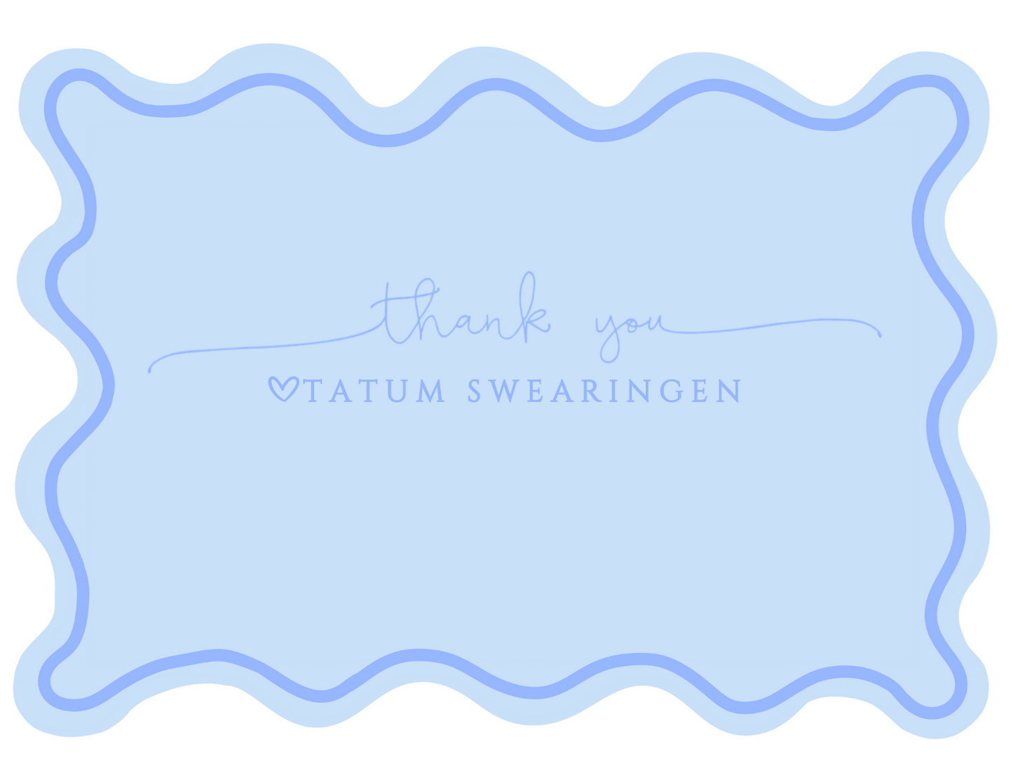 Squiggly Thank You Notecards