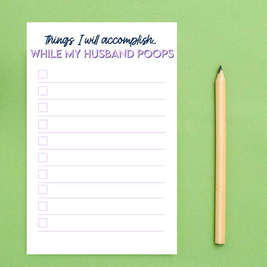 Things I Will Accomplish Notepad