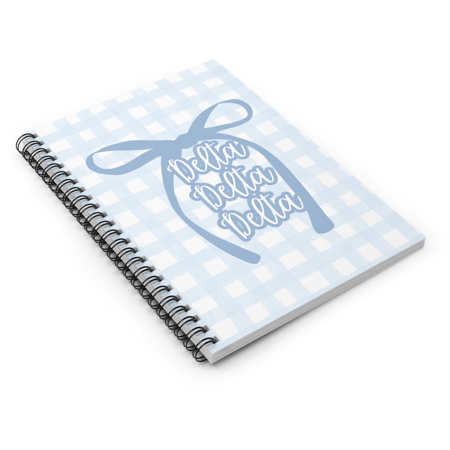 Tri Delt Spiral Notebook - Ruled Line Sorority Big Little Gift Greek Life Present Notepad Sisterhood Delta Delta Delta
