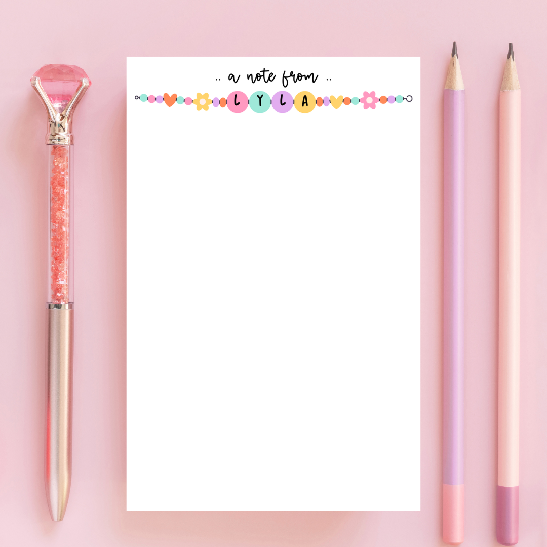 Friendship Bracelet Notepad