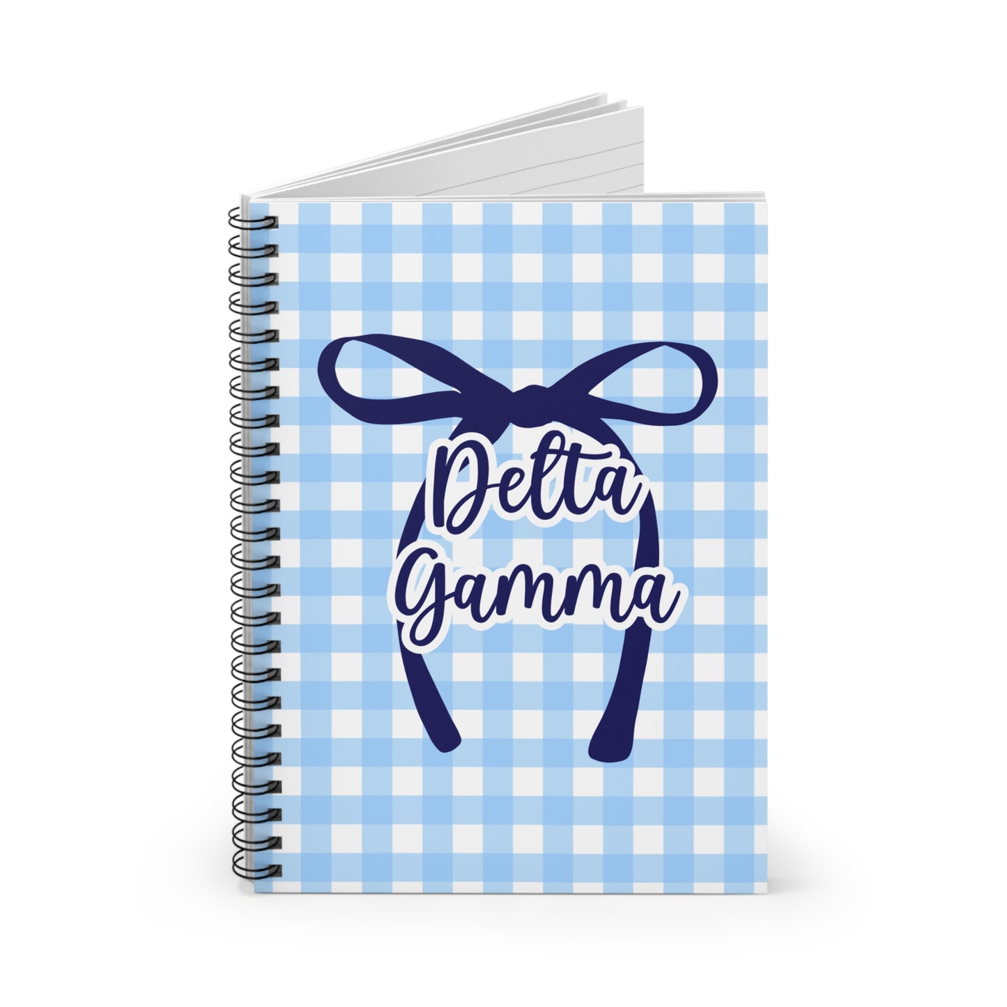 Delta Gamma Spiral Notebook - Ruled Line Sorority Big Little Gift Greek Life Present Notepad Sisterhood DG
