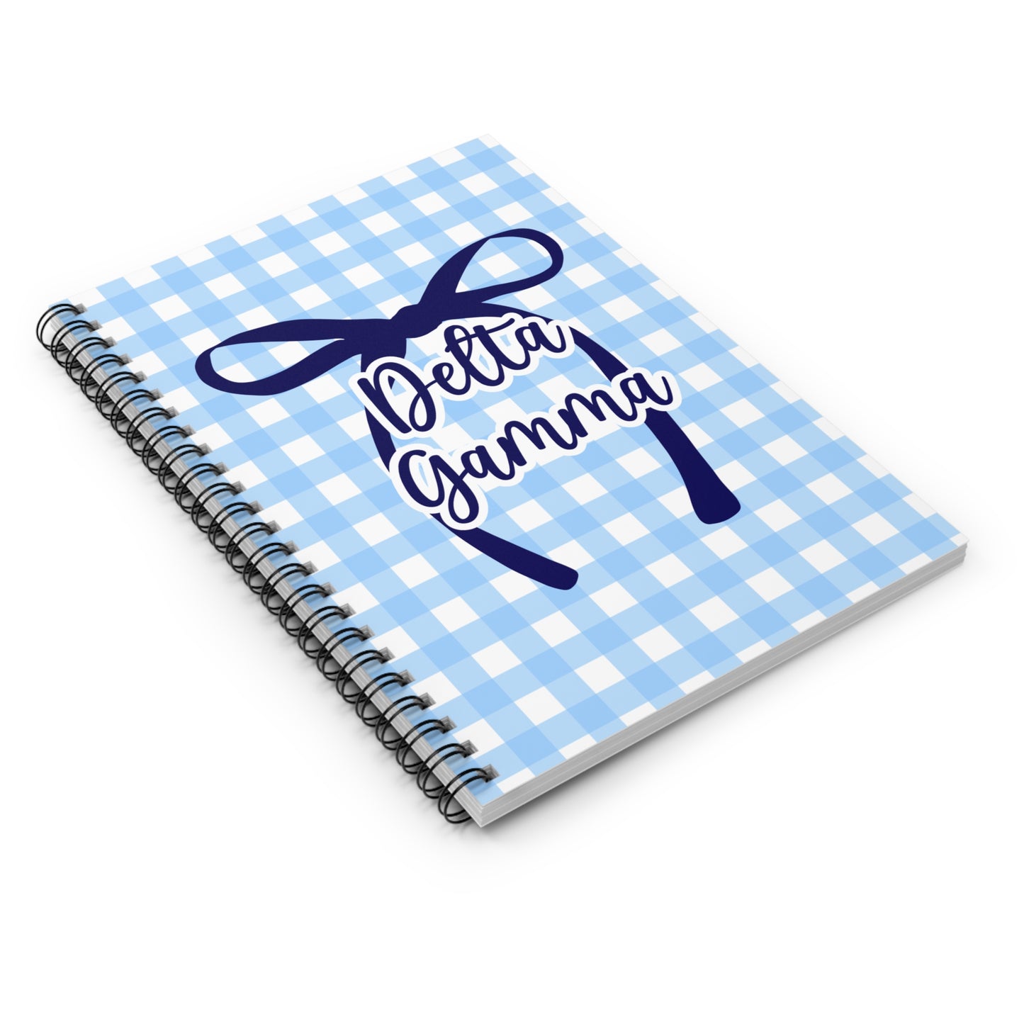 Delta Gamma Spiral Notebook - Ruled Line Sorority Big Little Gift Greek Life Present Notepad Sisterhood DG