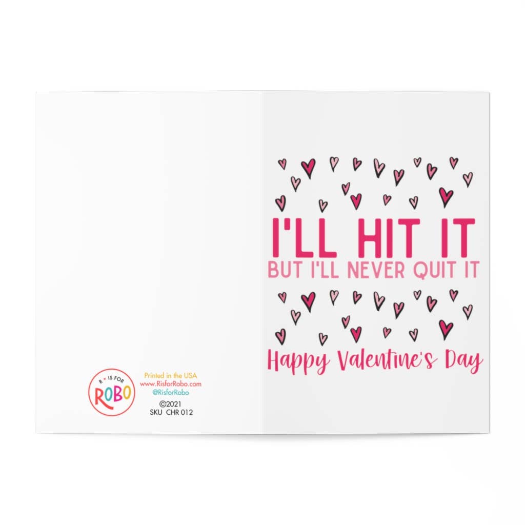 Hit it Funny Valentine's Day Card - Funny Valentines Cards