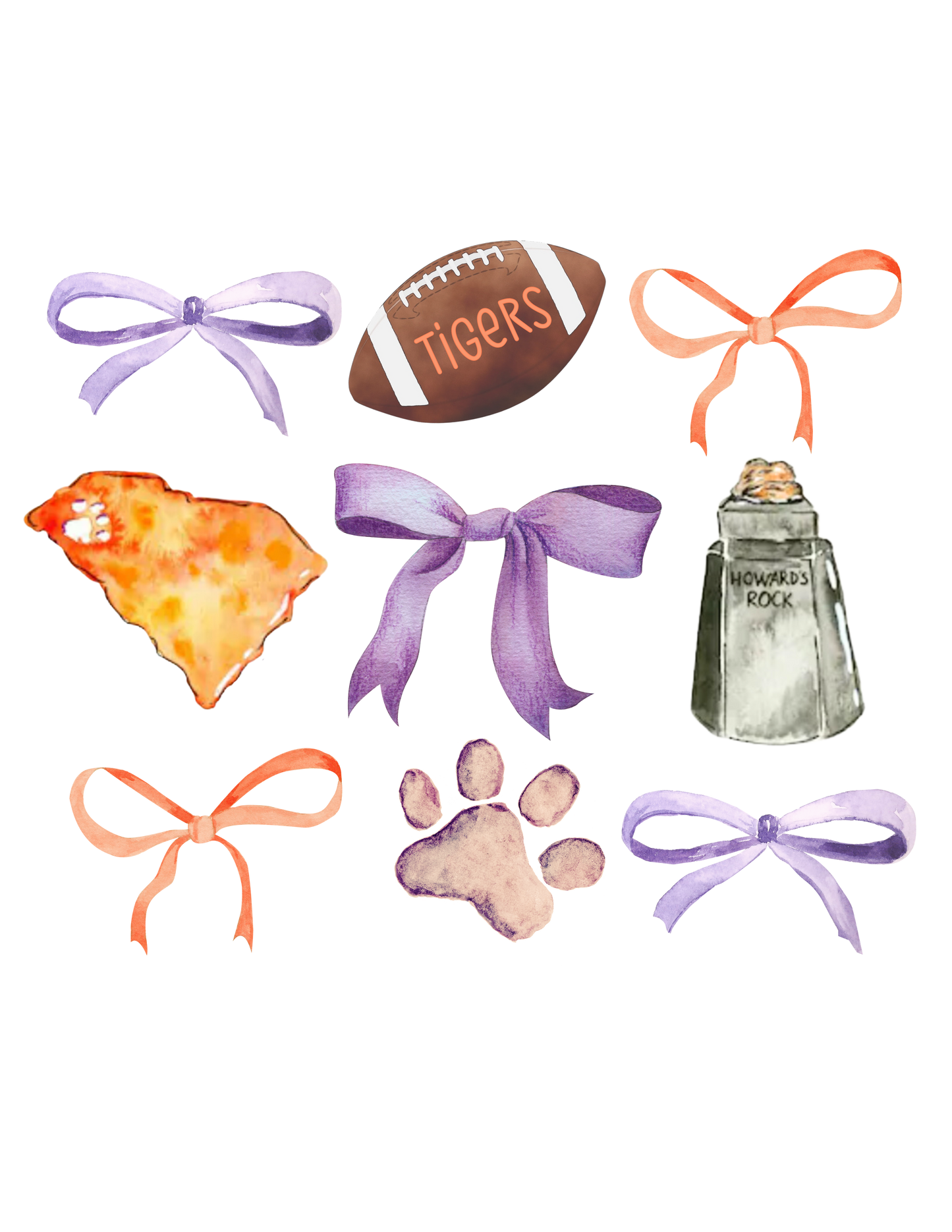 Clemson Bow Digital Download