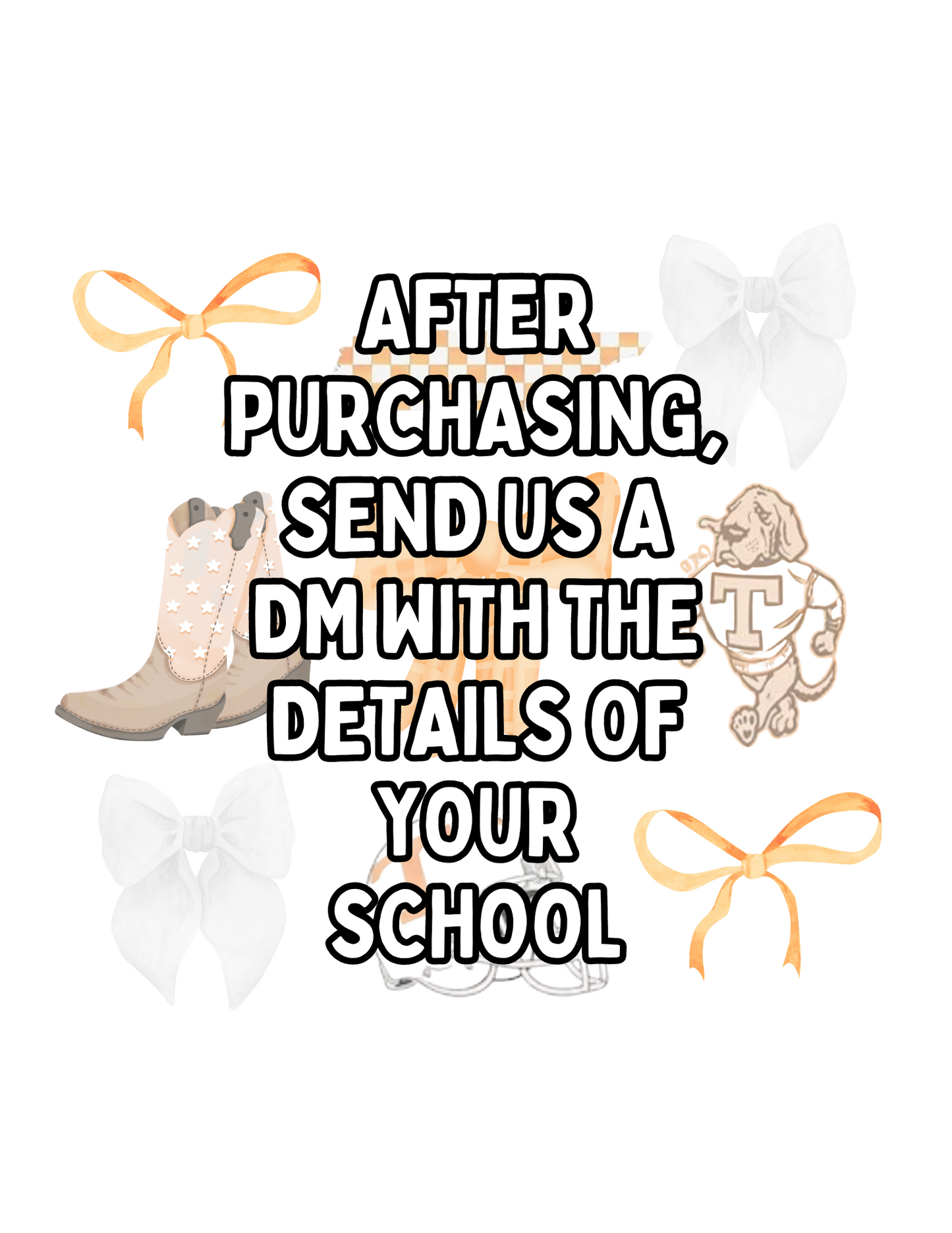 Your School Bow Digital Download