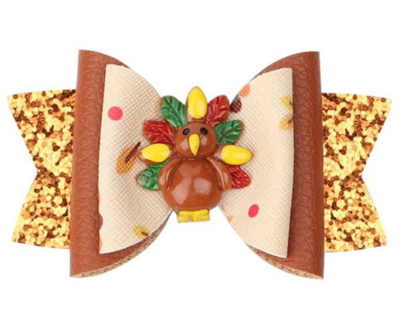 Glitter Thanksgiving Bow