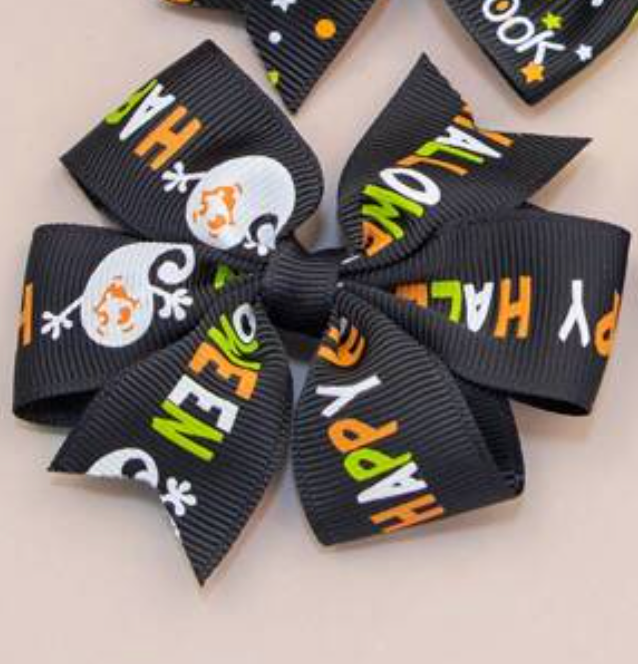 Word Halloween Bow