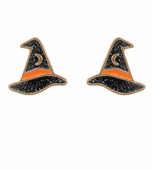 Witch Hat Stud (Halloween)