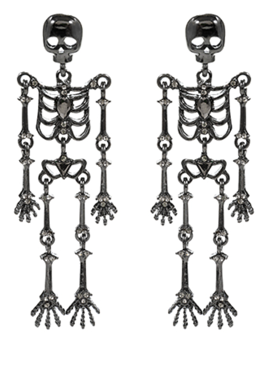 Skeleton Drop Earrings (Halloween)