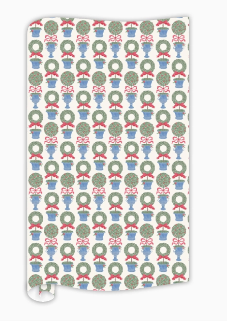 Holiday Topiary Wrapping Paper