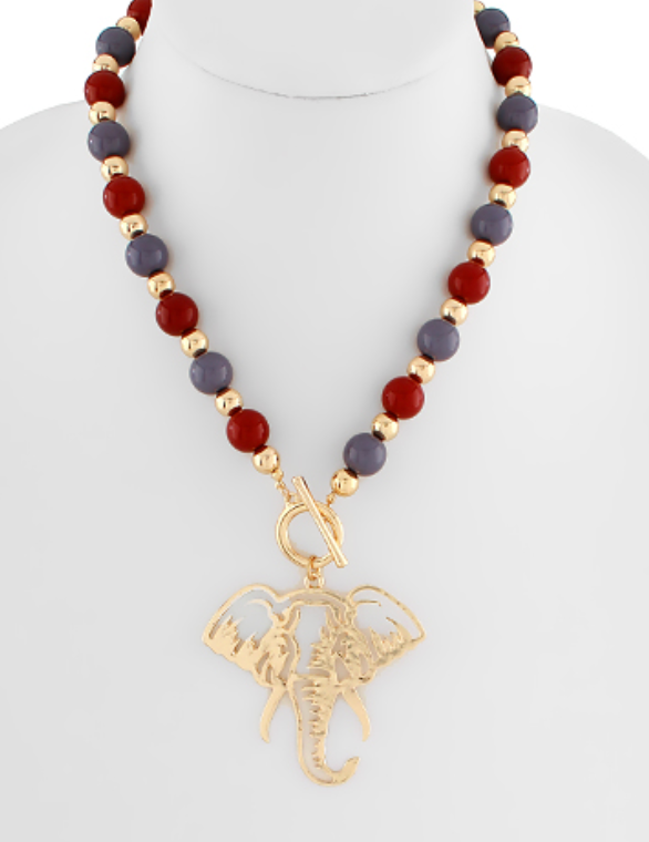 Elephant Bold Necklace (Gameday Accessory)