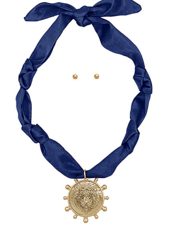 Tiger Scarf Necklace