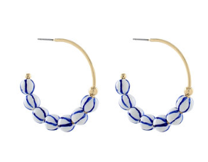 Stripe Ball Earrings