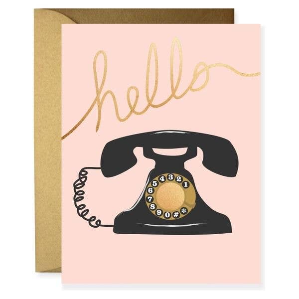 Vintage Telephone Greeting Card
