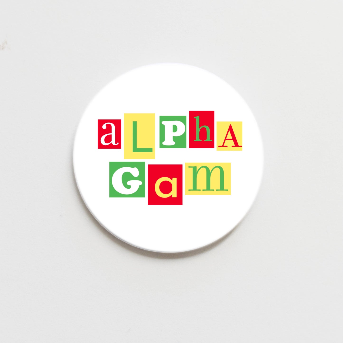 AGD Greek Button - 2.25 inch