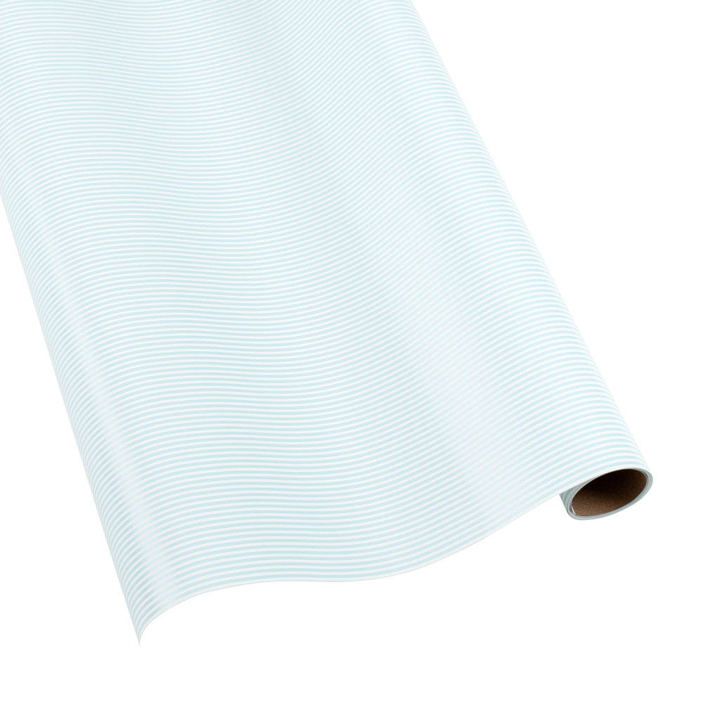 Oxford Stripe Gift Wrapping Paper in Robin's Egg Blue