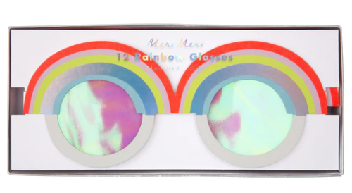 Rainbow Paper Glasses