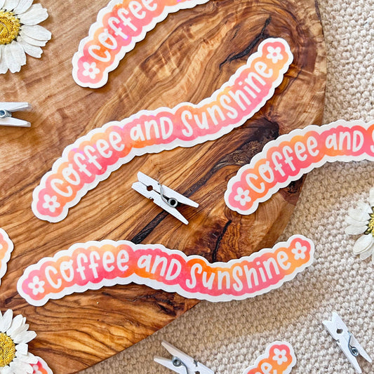 Coffee and Sunshine Sticker