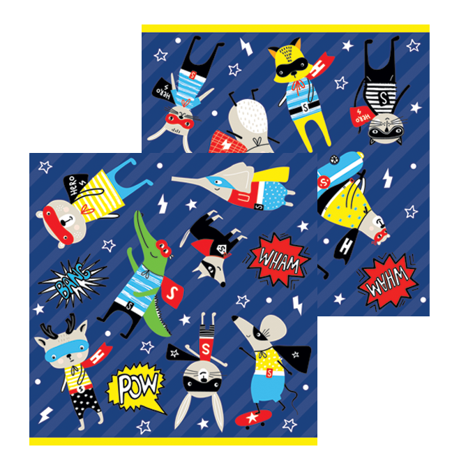 Super Heroes Cocktail Napkins