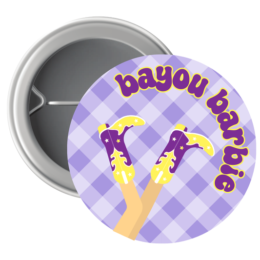 Bayou Barbie Button