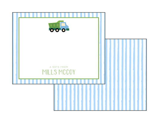 Dump Truck Notecards