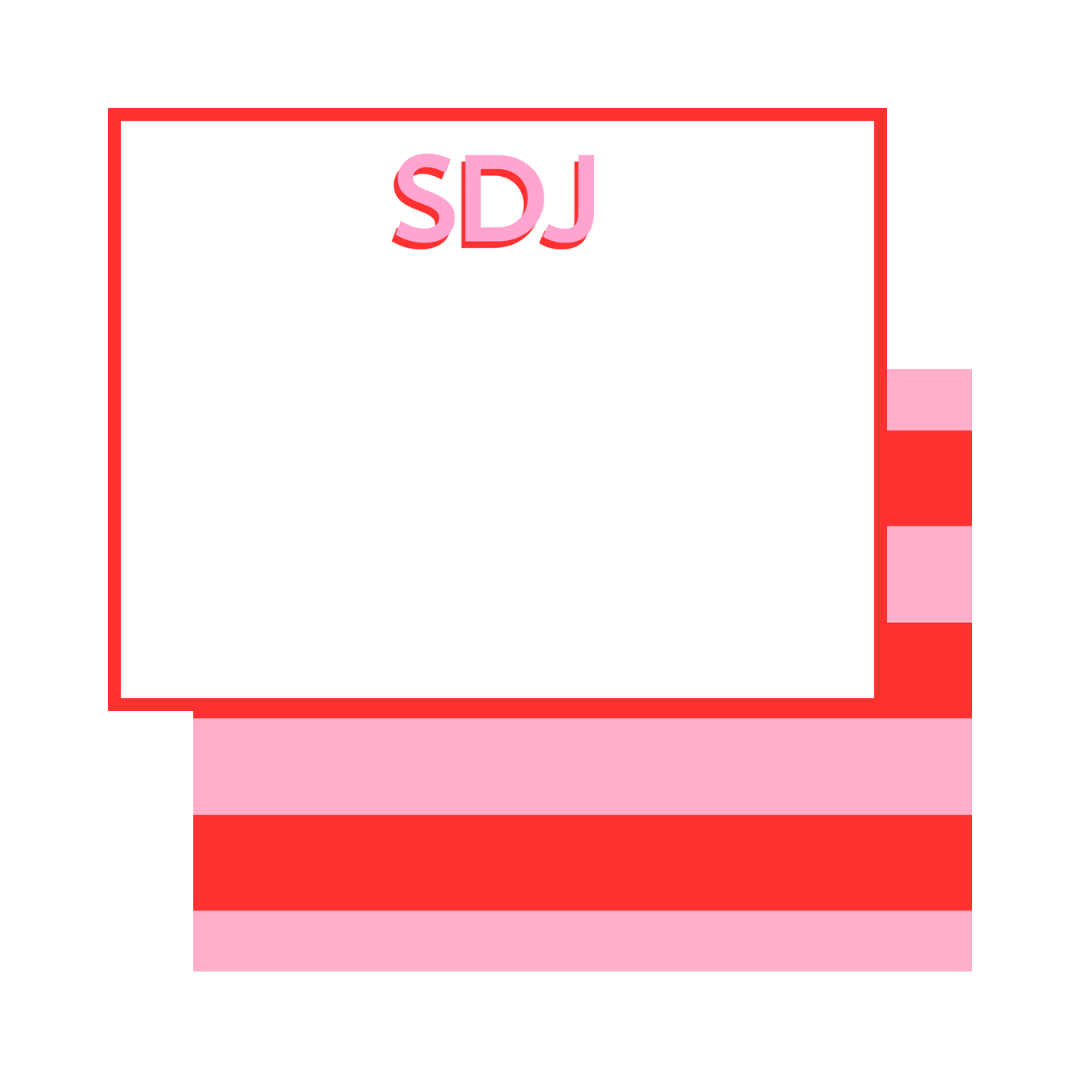 Bold Stripe Notecards