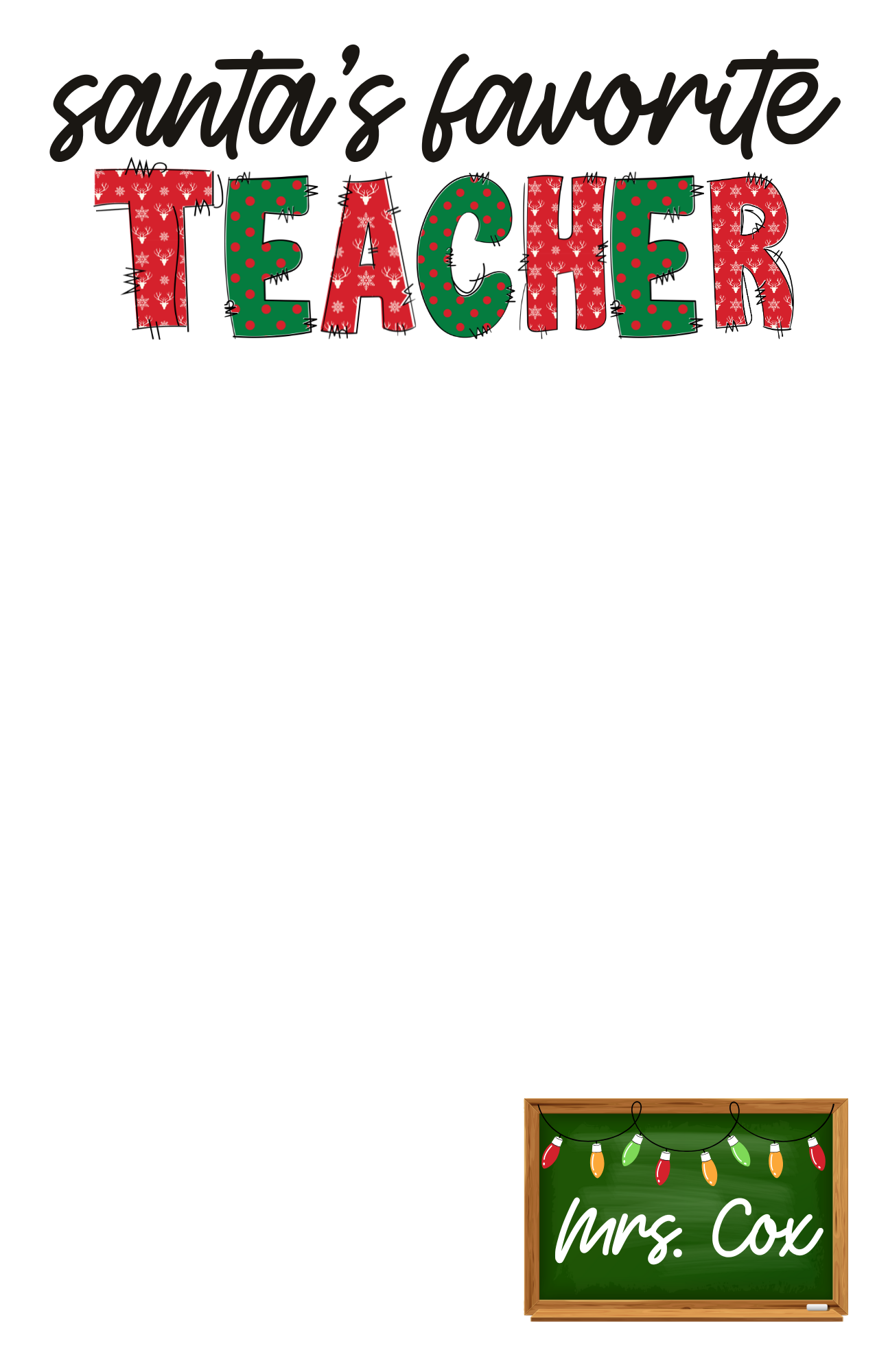 Teacher Christmas Notepad