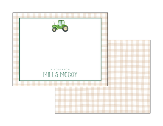 Watercolor Tractor Notecards