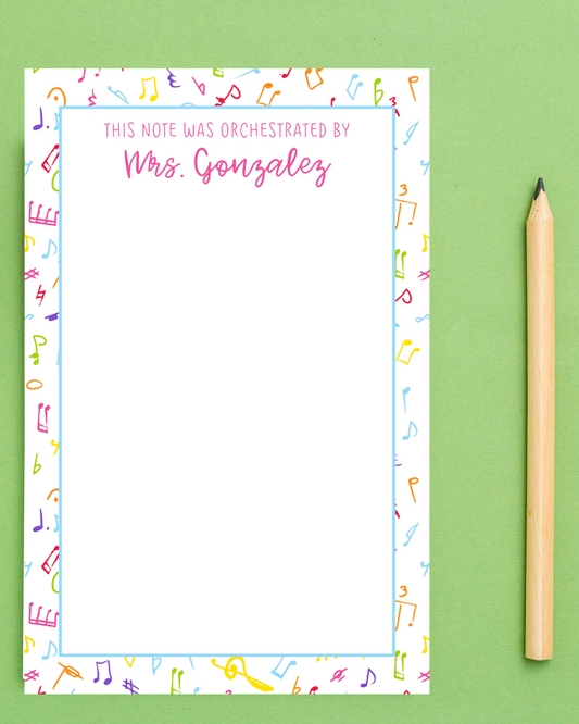 Music Teacher Notepad