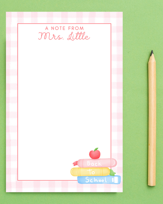 Back to School Notepad