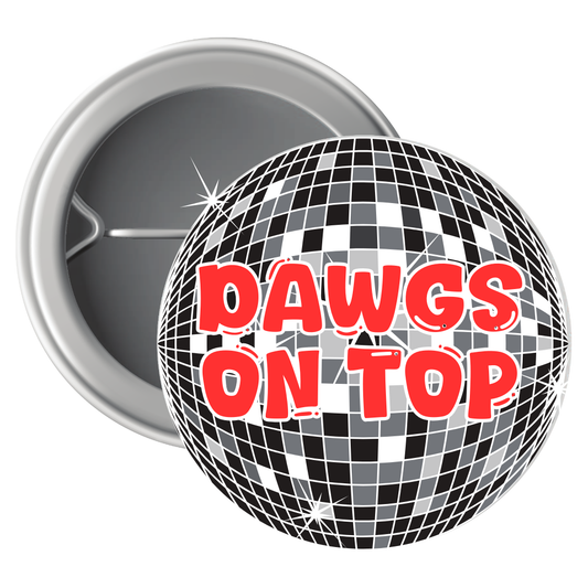 Disco Dawgs on Top Button