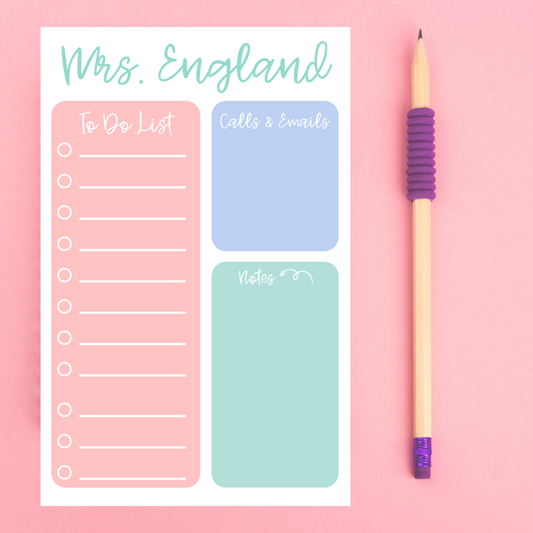 Teacher Checklist Notepad