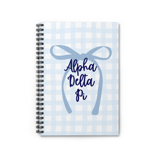 Alpha Delta Pi Spiral Notebook - Ruled Line Sorority Big Little Gift Greek Life Present Notepad Sisterhood ADPi