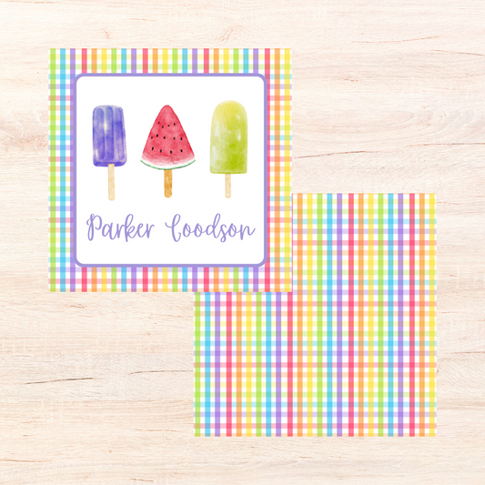 Popsicle Enclosure Cards