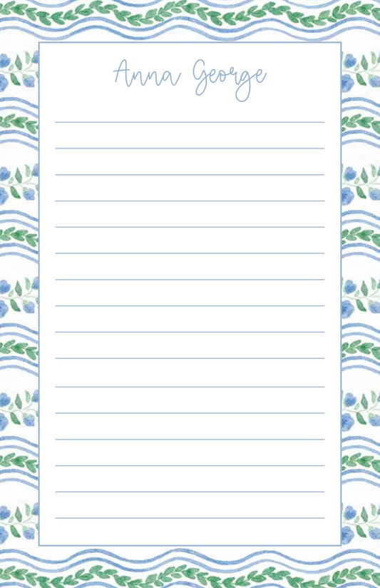 Drawn Greenery Notepad