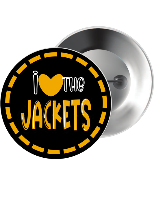 I Love the Jackets Button