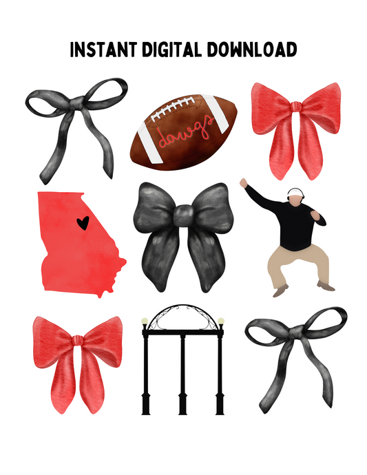 UGA Bow Digital Download