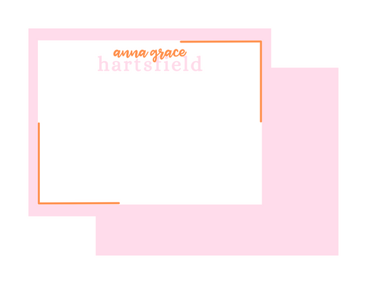 Color Block Name Notecards