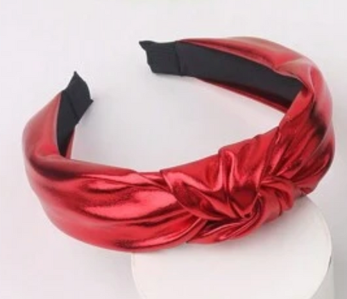 Red Metallic Headband