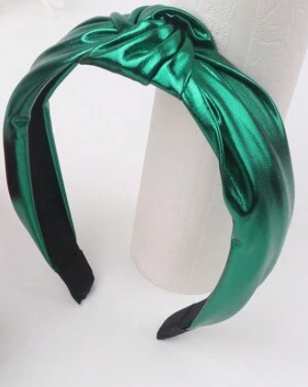 Green Metallic Headband